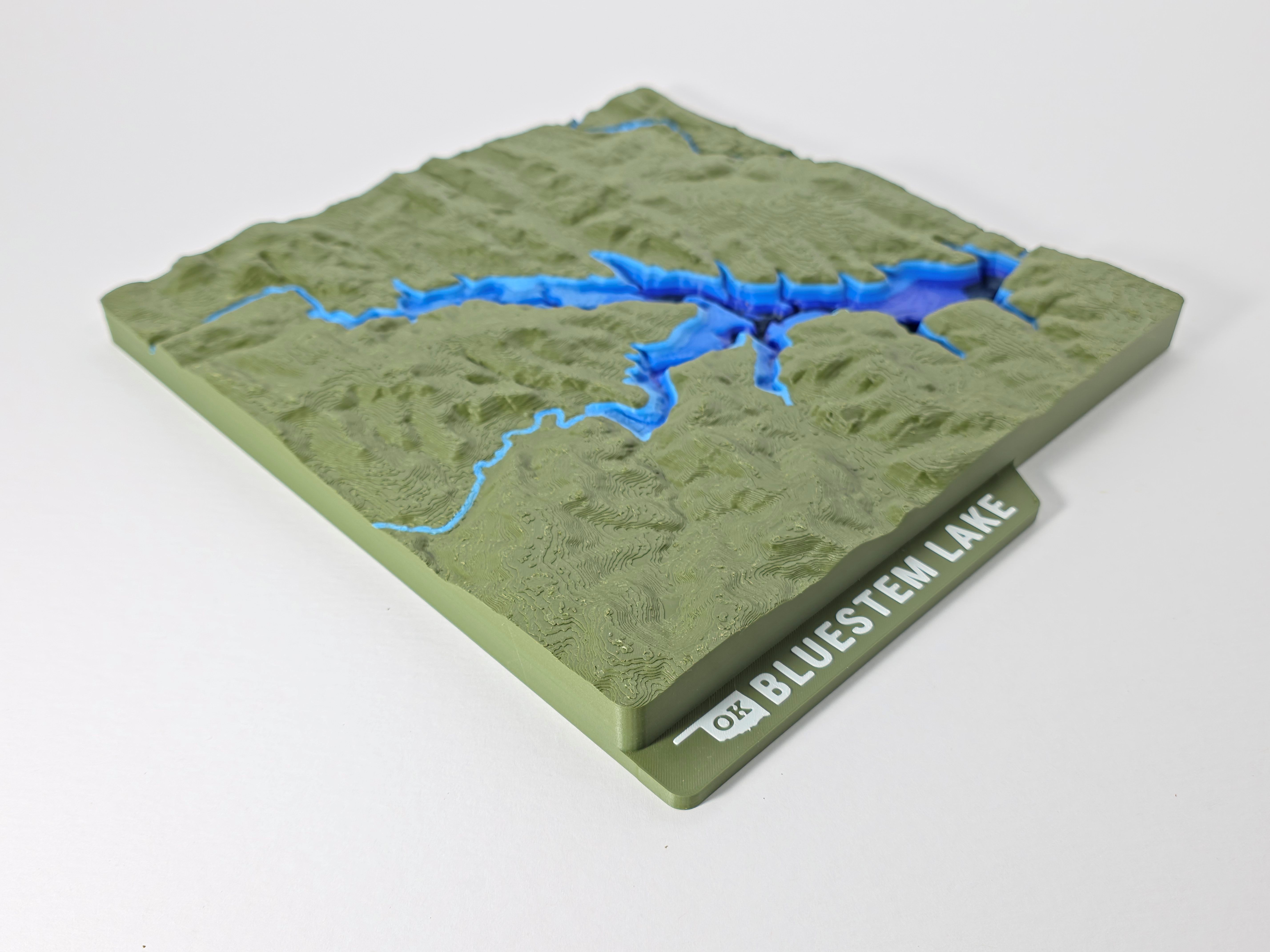Bluestem Lake Topographic Map - Hero Image