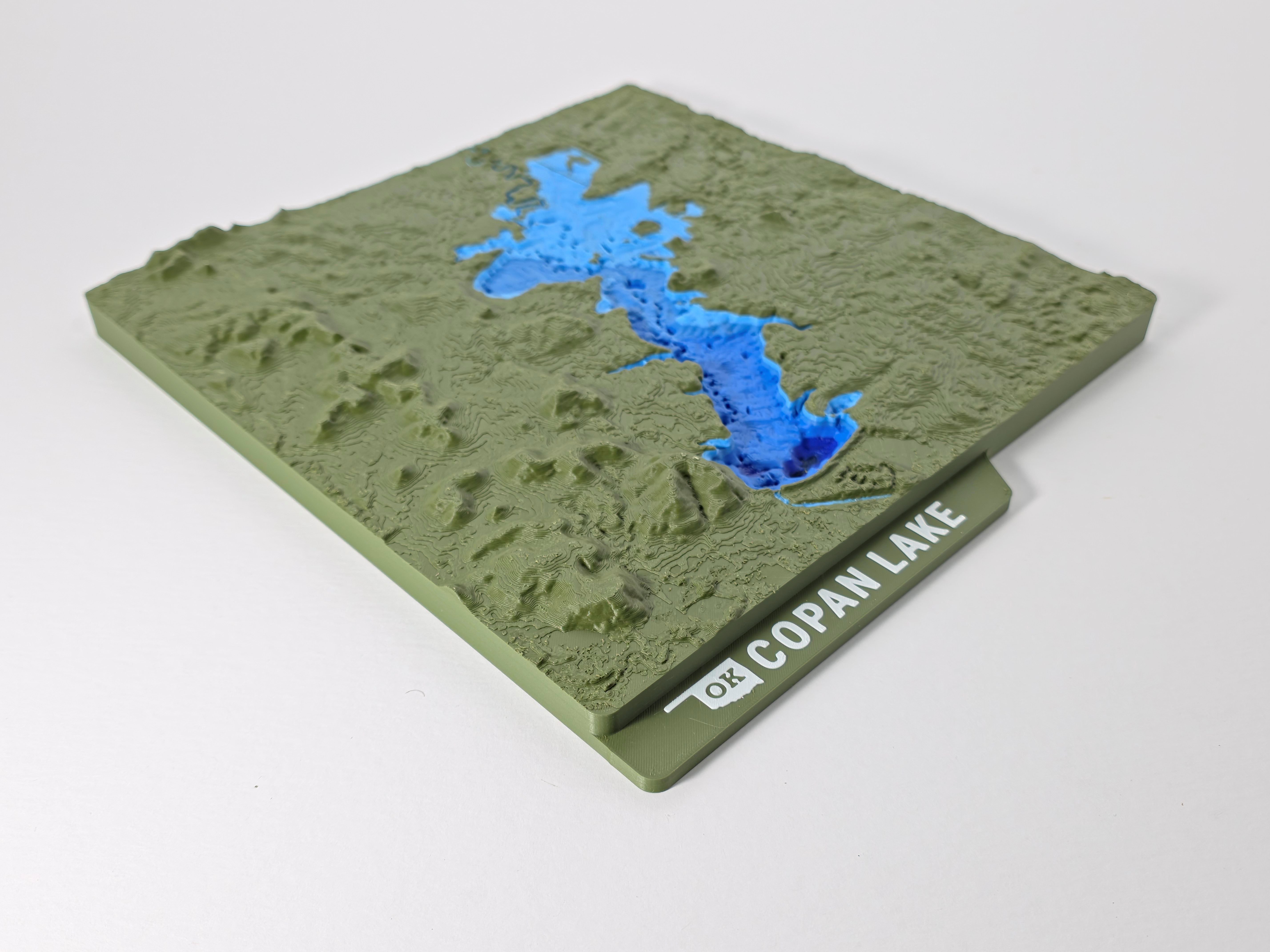 Copan Lake Topographic Map - Hero Image