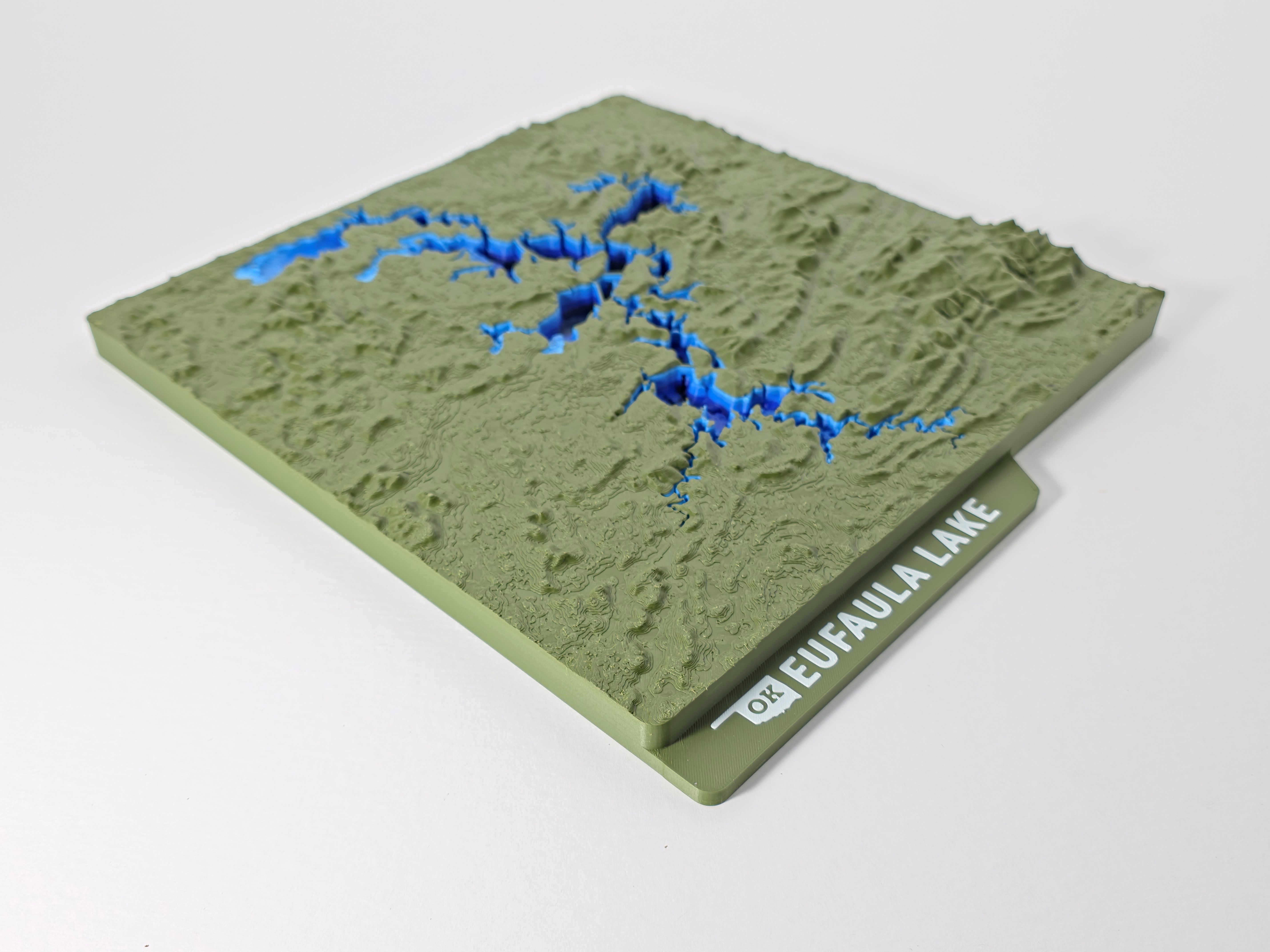 Eufaula Lake Topographic Map - Hero Image