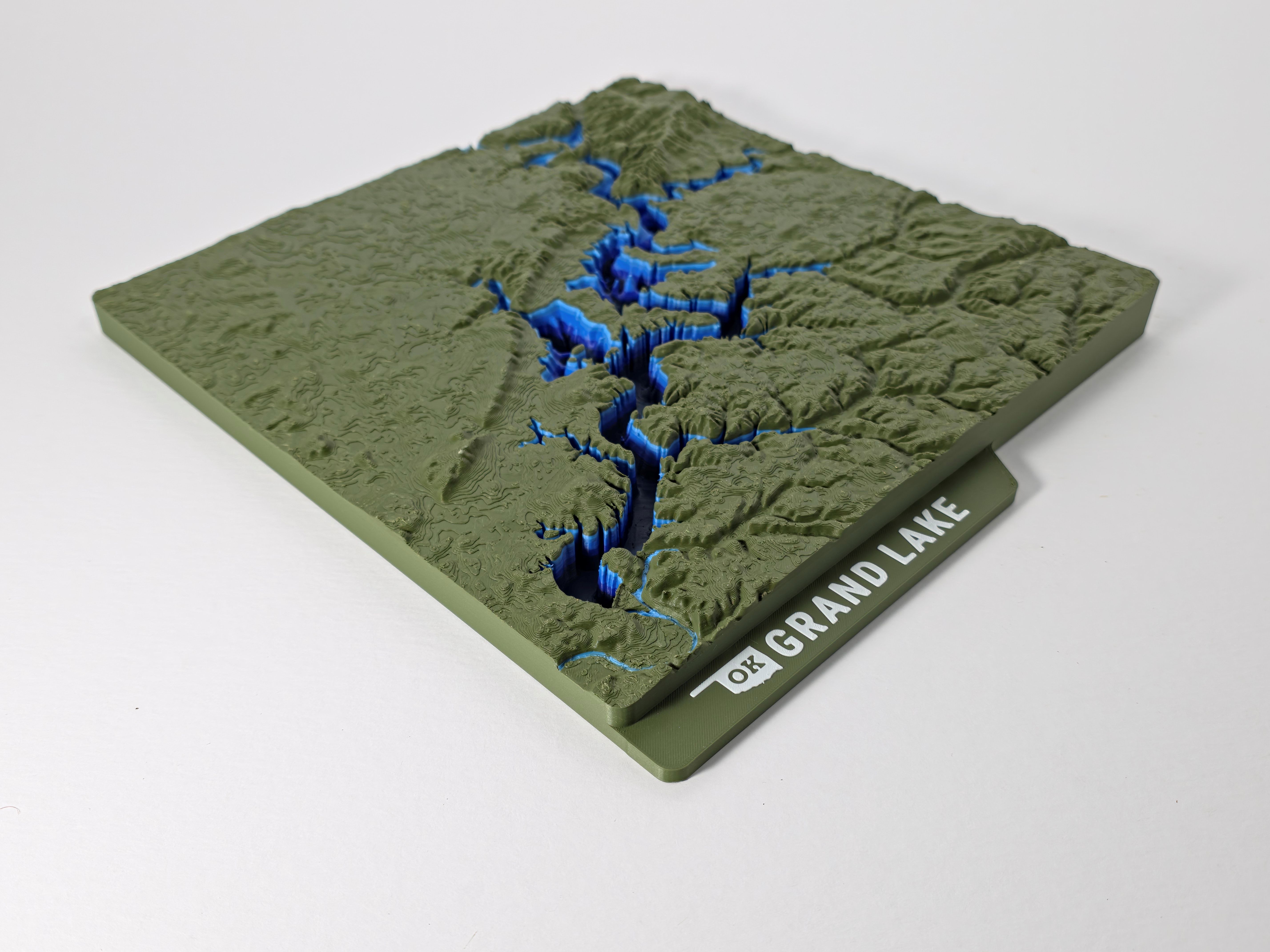 Grand Lake Topographic Map - Hero Image