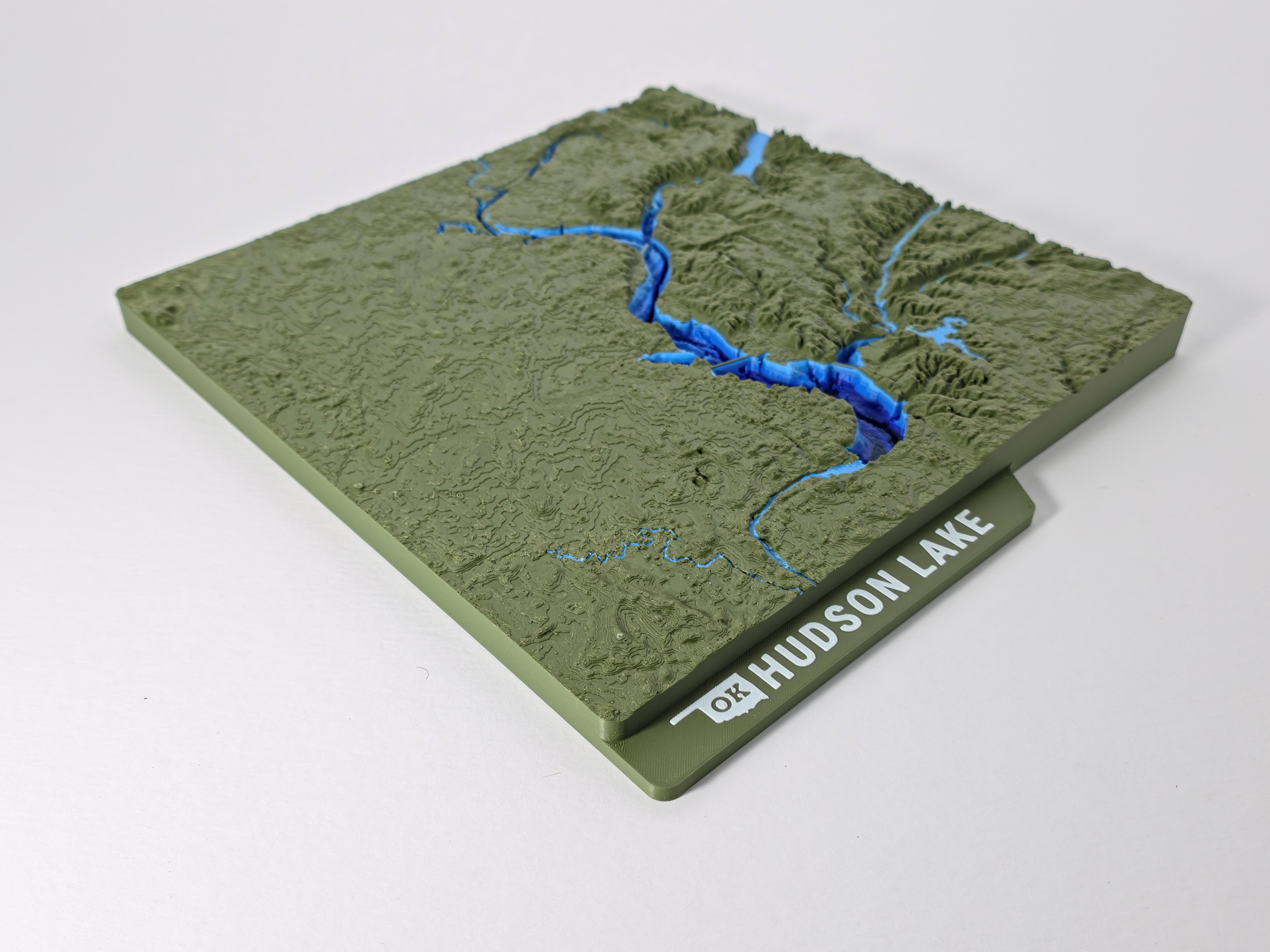 Hudson Lake Topographic Map - Hero Image