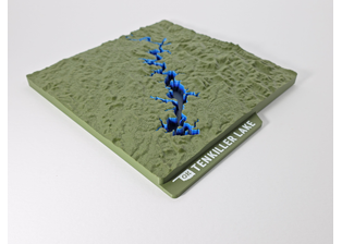 Tenkiller Lake Topographic Map - Hero Image