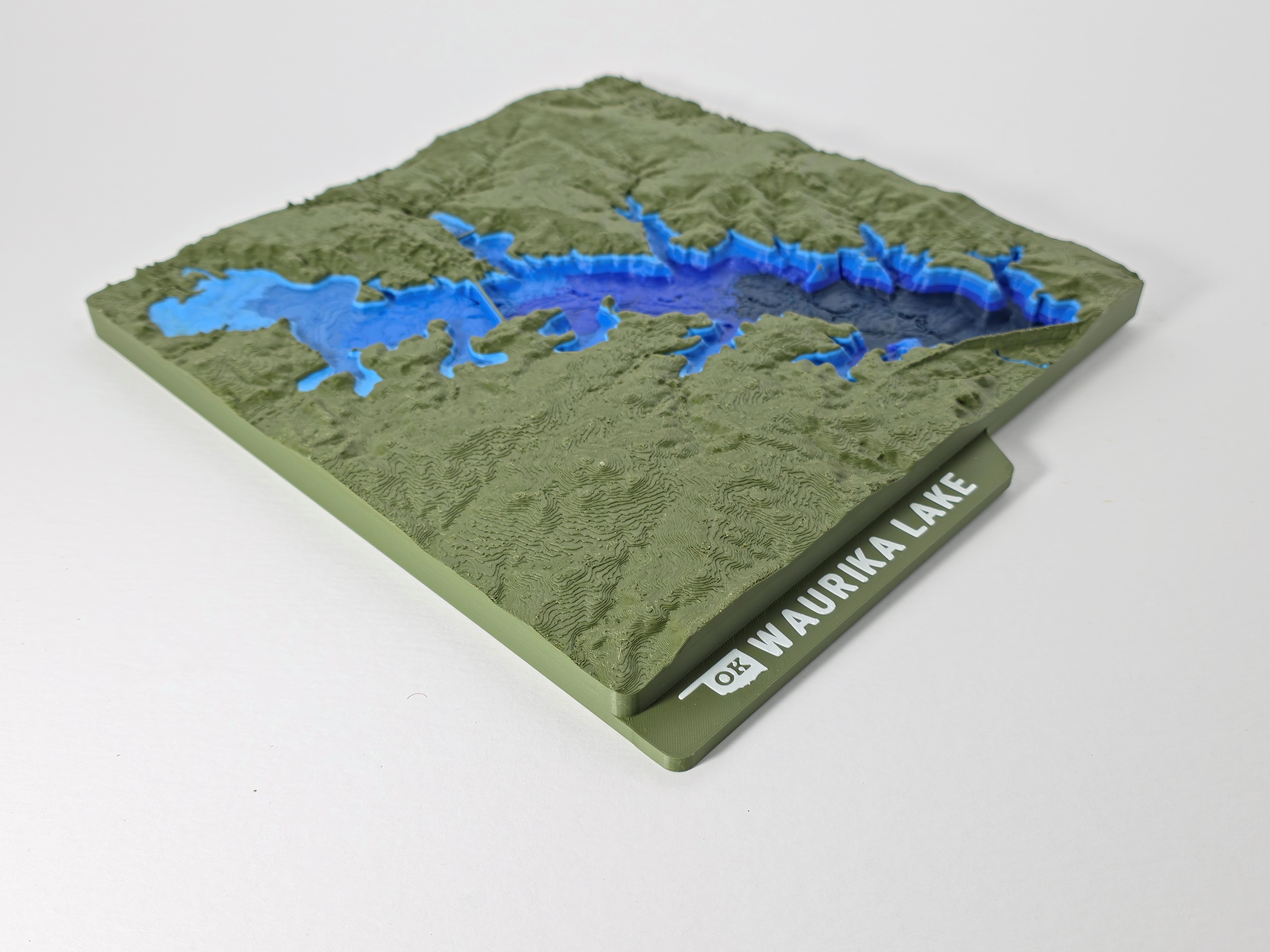 Waurika Lake Topographic Map - Hero Image