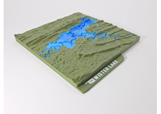 Wister Lake Topographic Map - Hero Image